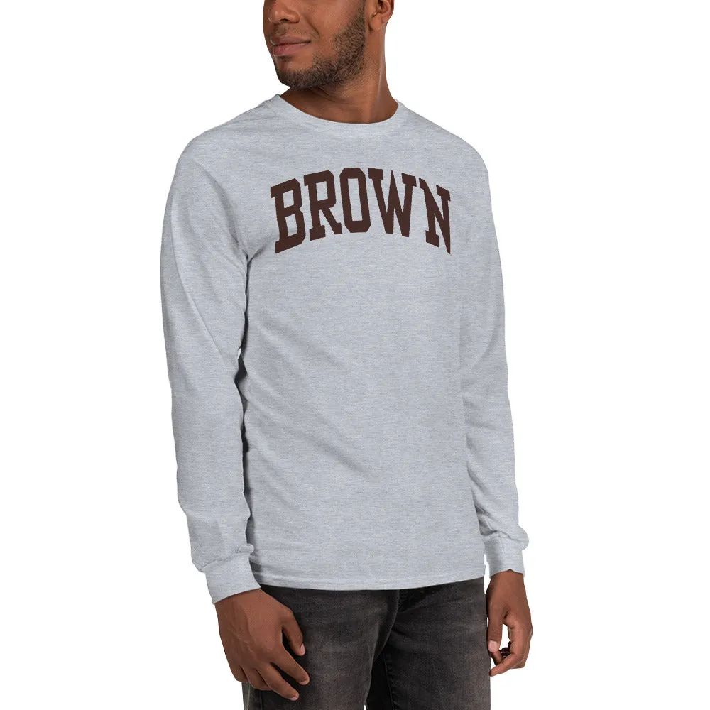 Brown - Classic - L/S T-Shirt (Charcoal Grey) sold by Ivy Sport product image thumbnail 3