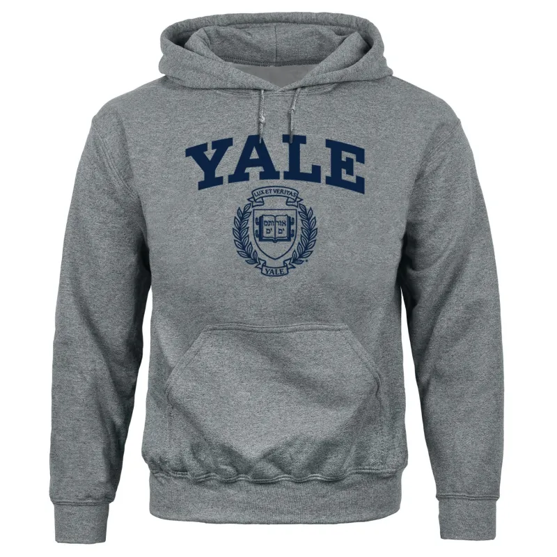 Yale Heritage Hooded Sweatshirt (Charcoal Grey) sold by Ivy Sport