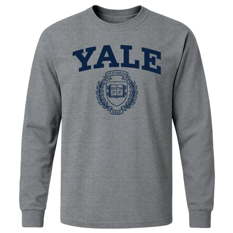 Yale Heritage Long Sleeve T-Shirt 2 (Charcoal Grey) sold by Ivy Sport
