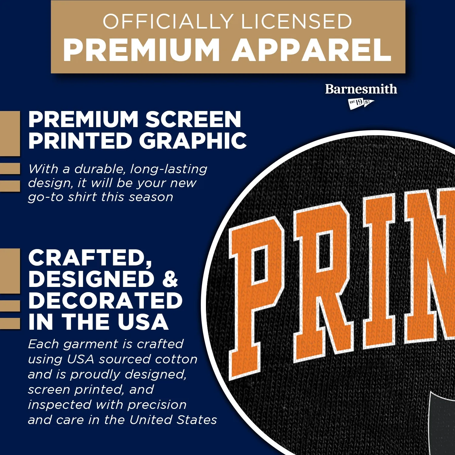 Princeton Heritage T-Shirt II (Black) sold by Ivy Sport product image thumbnail 4