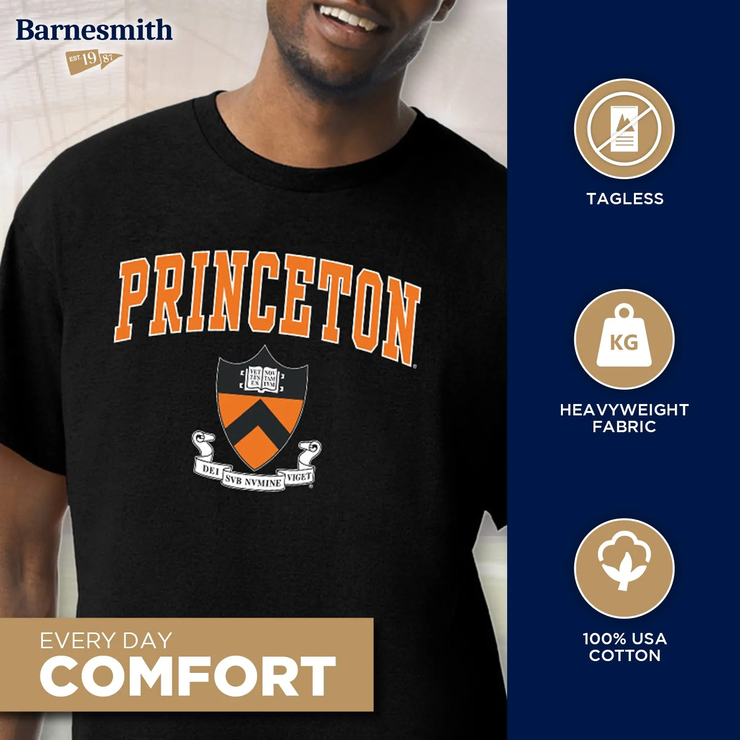 Princeton Heritage T-Shirt II (Black) sold by Ivy Sport product image thumbnail 3