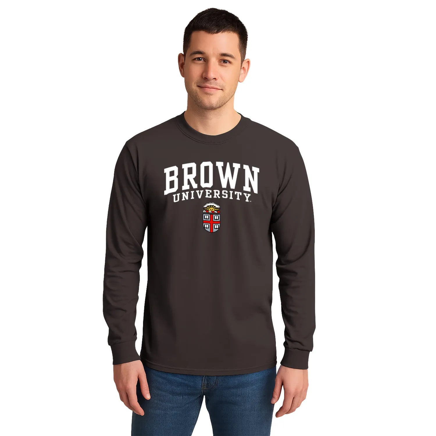 Brown Heritage Long Sleeve T-Shirt (Brown) sold by Ivy Sport product image thumbnail 2