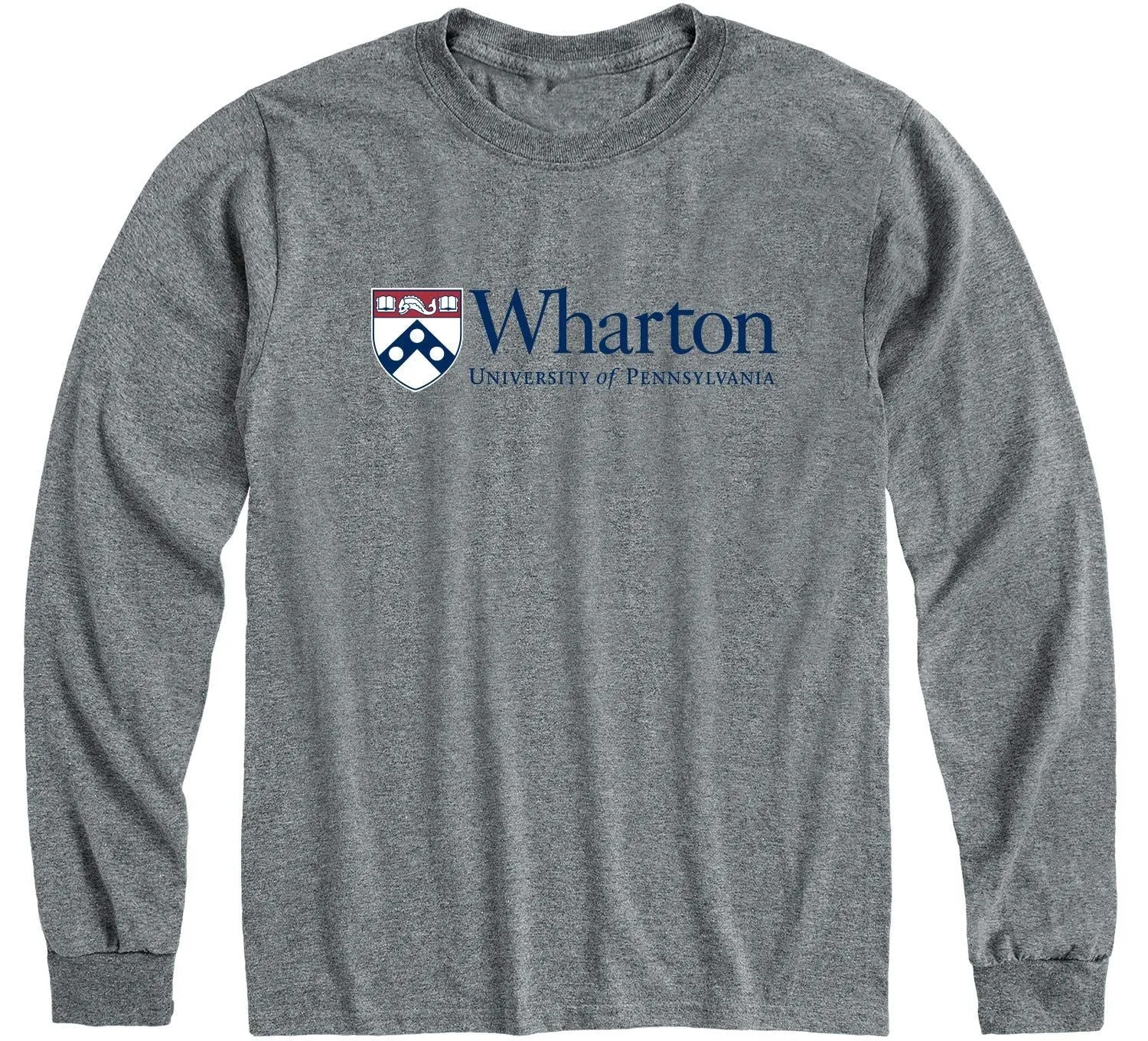 Penn Wharton Long Sleeve T-Shirt (Charcoal Grey) sold by Ivy Sport