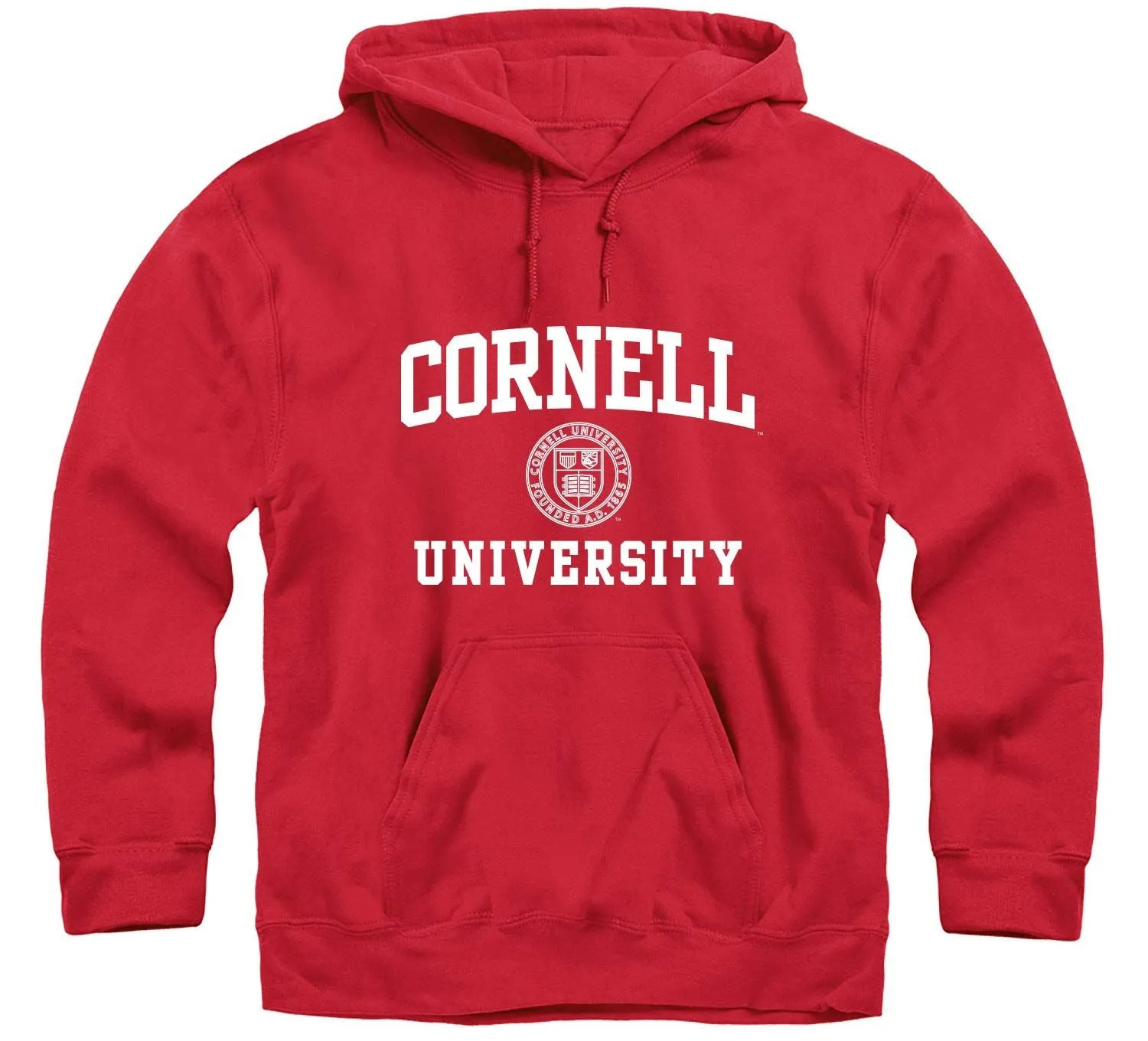 Cornell Crest Hooded Sweatshirt (Red) sold by Ivy Sport