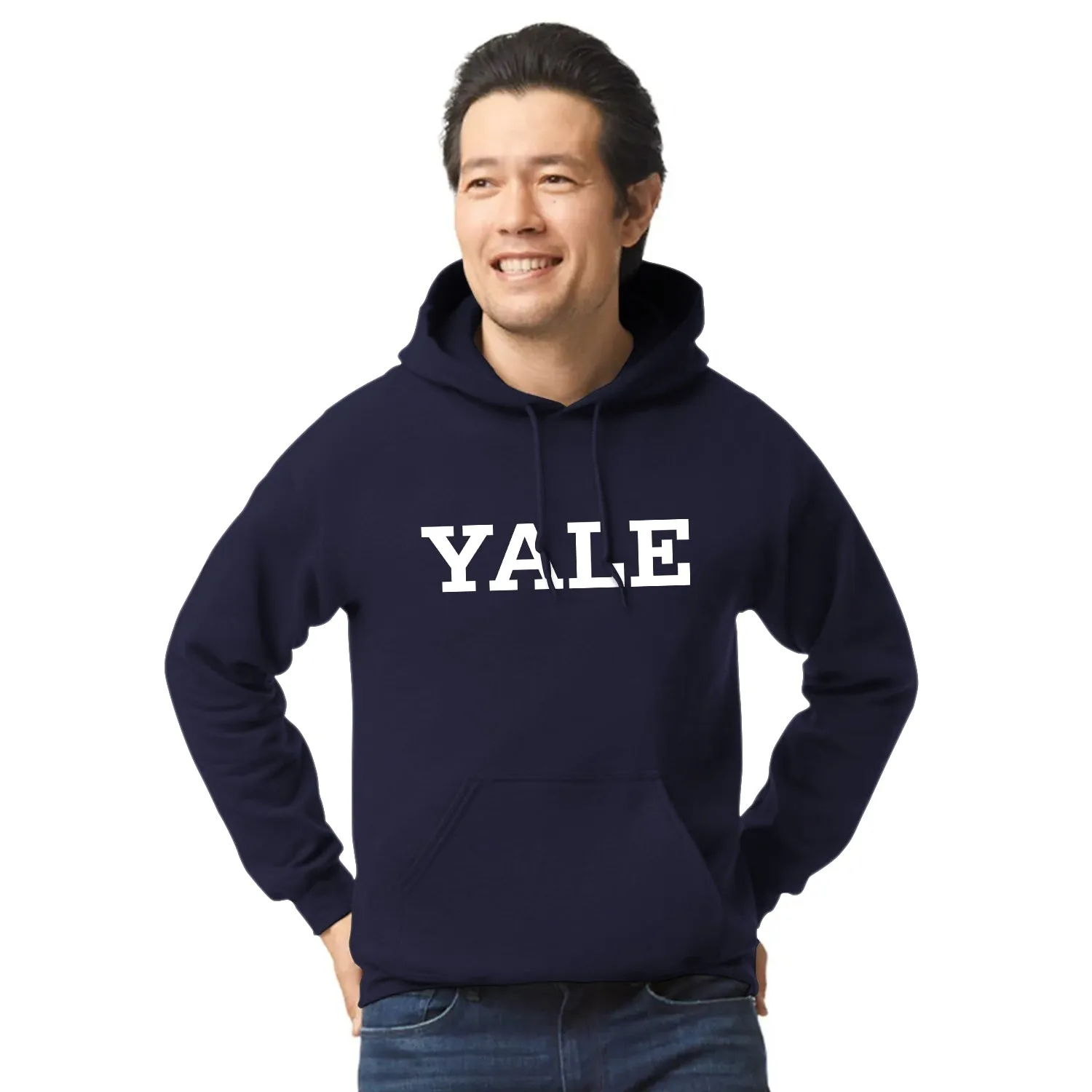 Yale Essential Hooded Sweatshirt (Navy) sold by Ivy Sport product image thumbnail 2