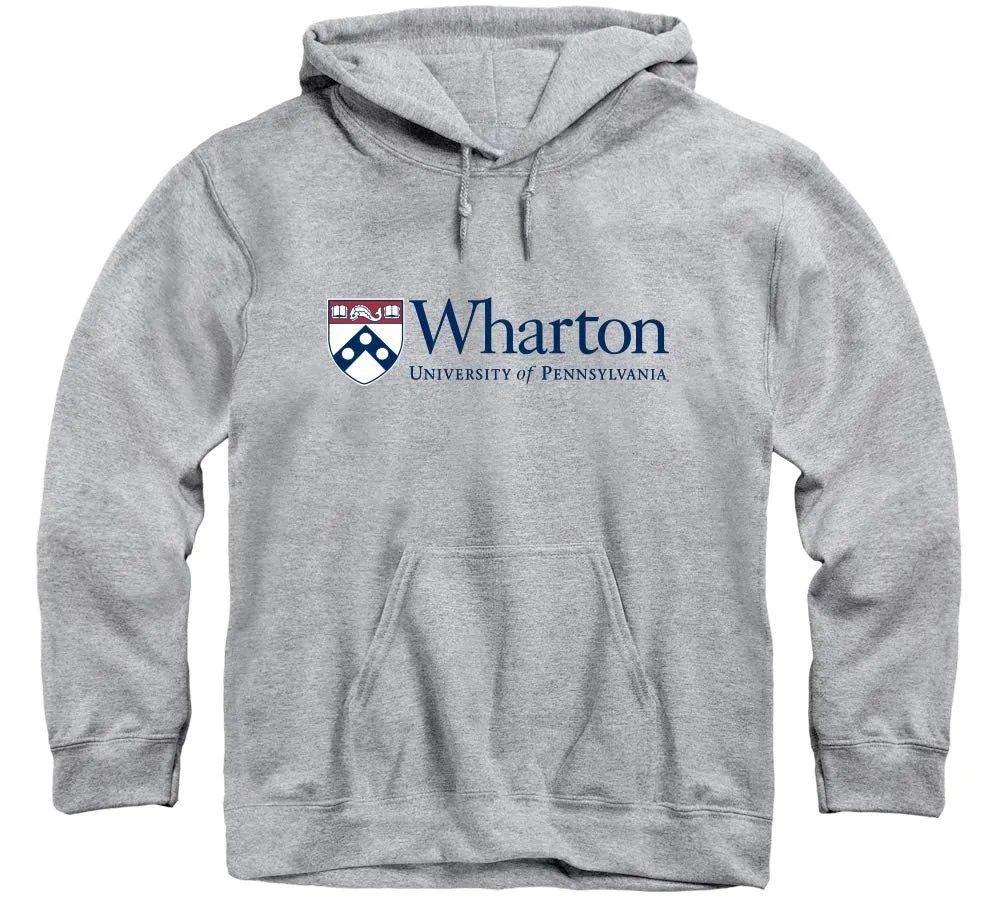 Penn Wharton Hooded Sweatshirt (Heather Grey) sold by Ivy Sport