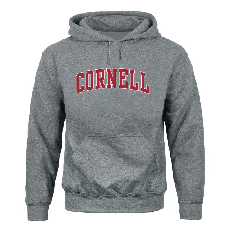 Cornell Essential Hooded Sweatshirt (Heather Grey) sold by Ivy Sport