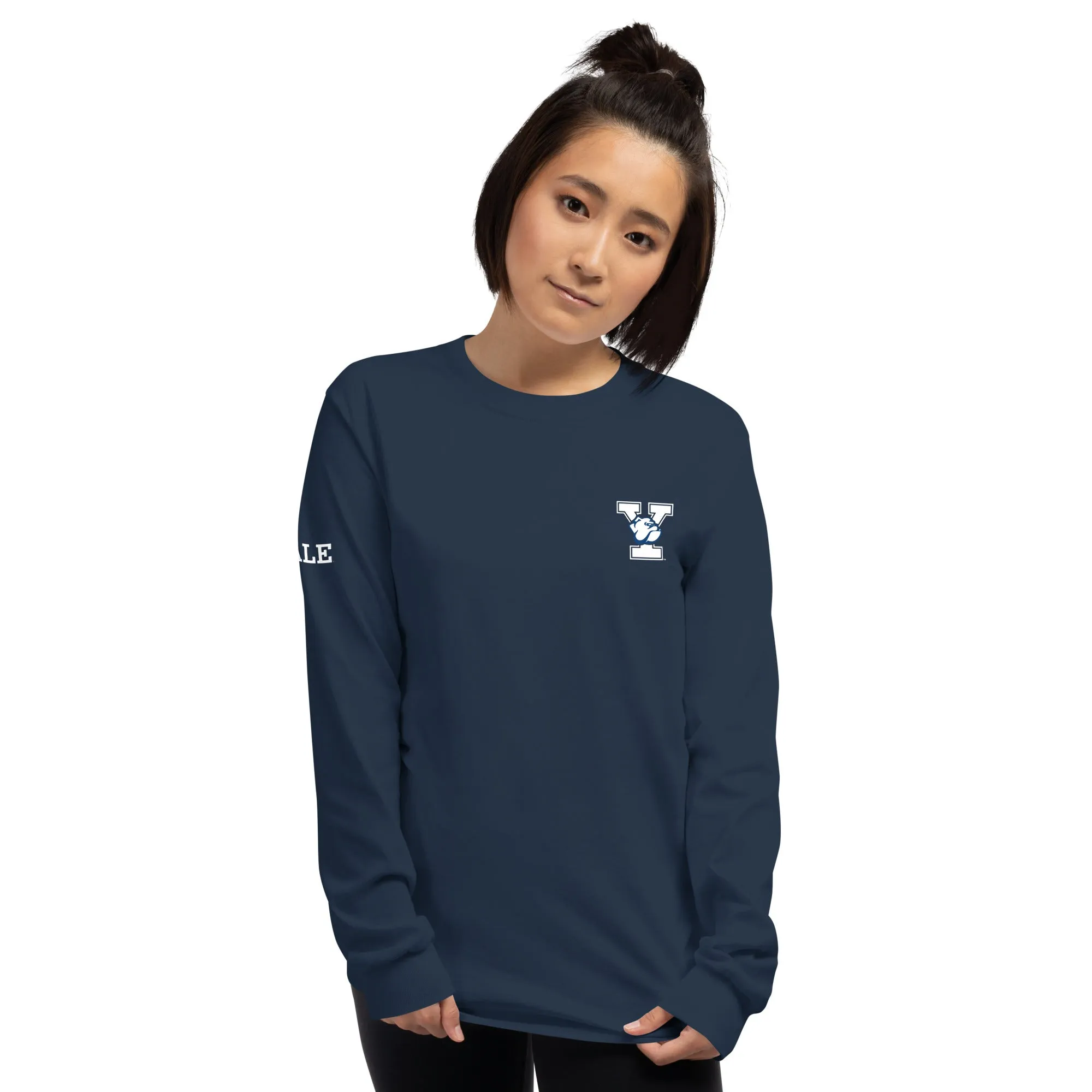 Yale Mascot Long Sleeve T-Shirt (Navy) sold by Ivy Sport product image thumbnail 4