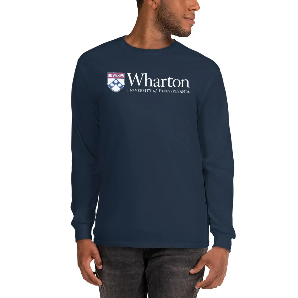 Penn Wharton Long Sleeve T-Shirt (Navy) sold by Ivy Sport product image thumbnail 2