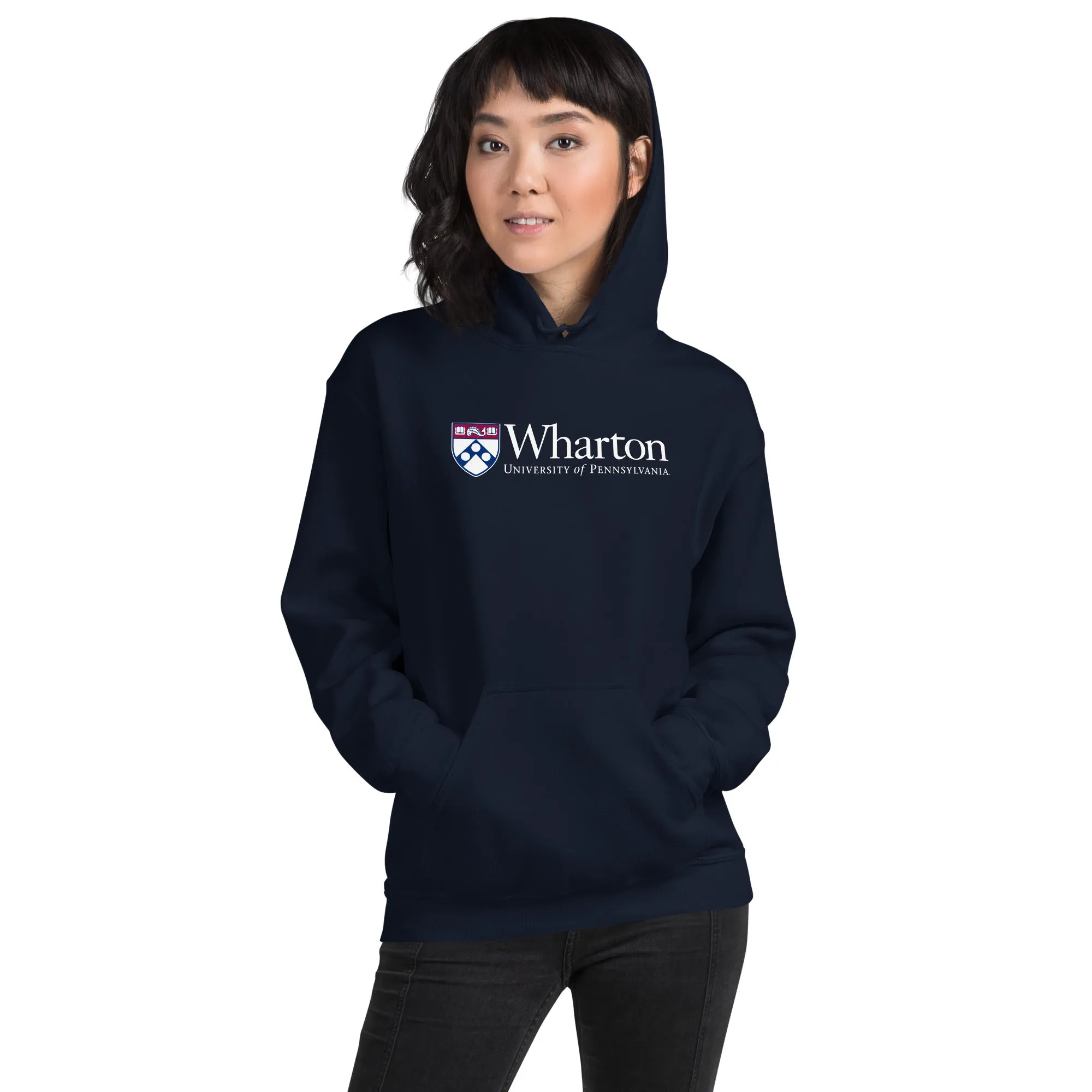 Penn Wharton Hooded Sweatshirt (Navy) sold by Ivy Sport product image thumbnail 4