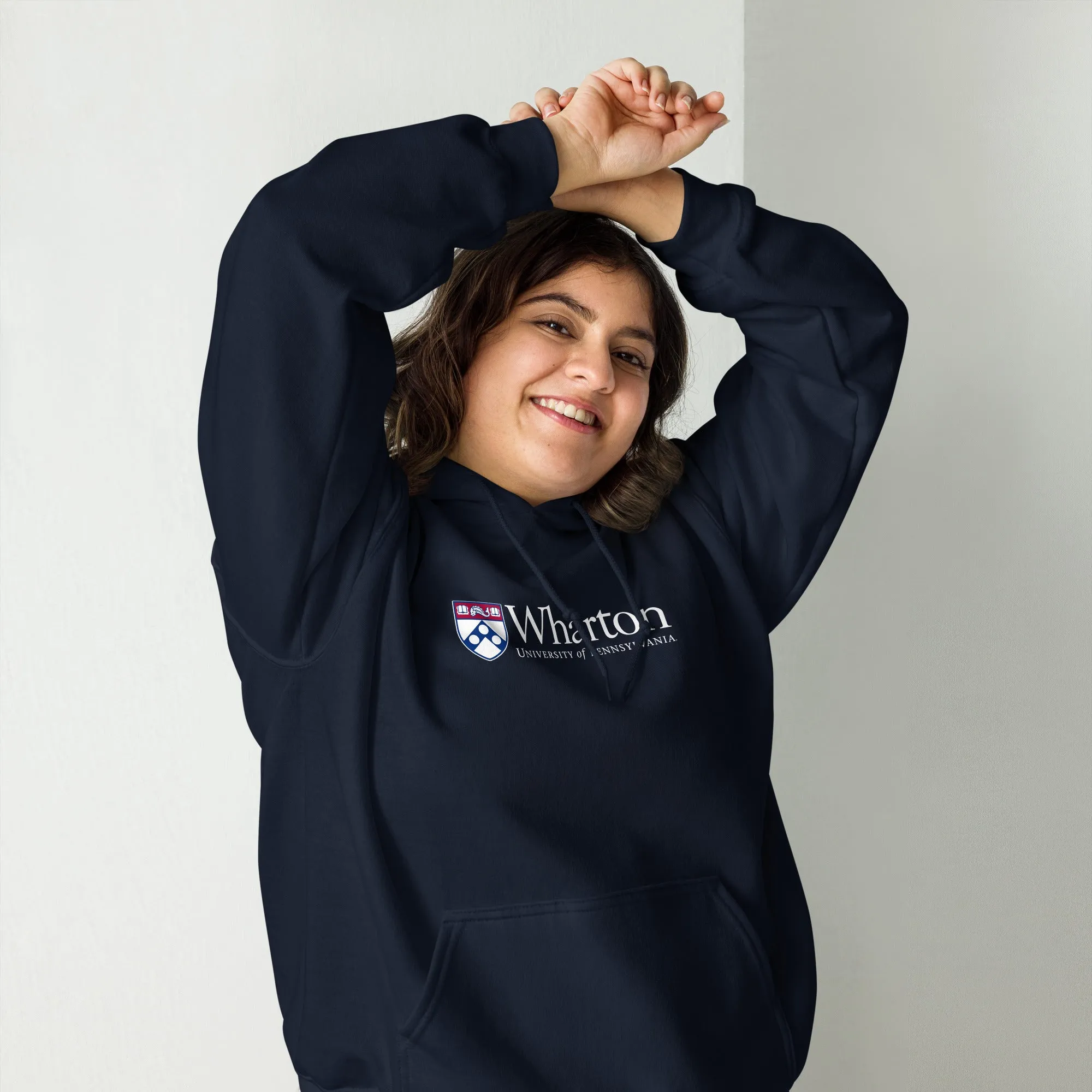 Penn Wharton Hooded Sweatshirt (Navy) sold by Ivy Sport product image thumbnail 2