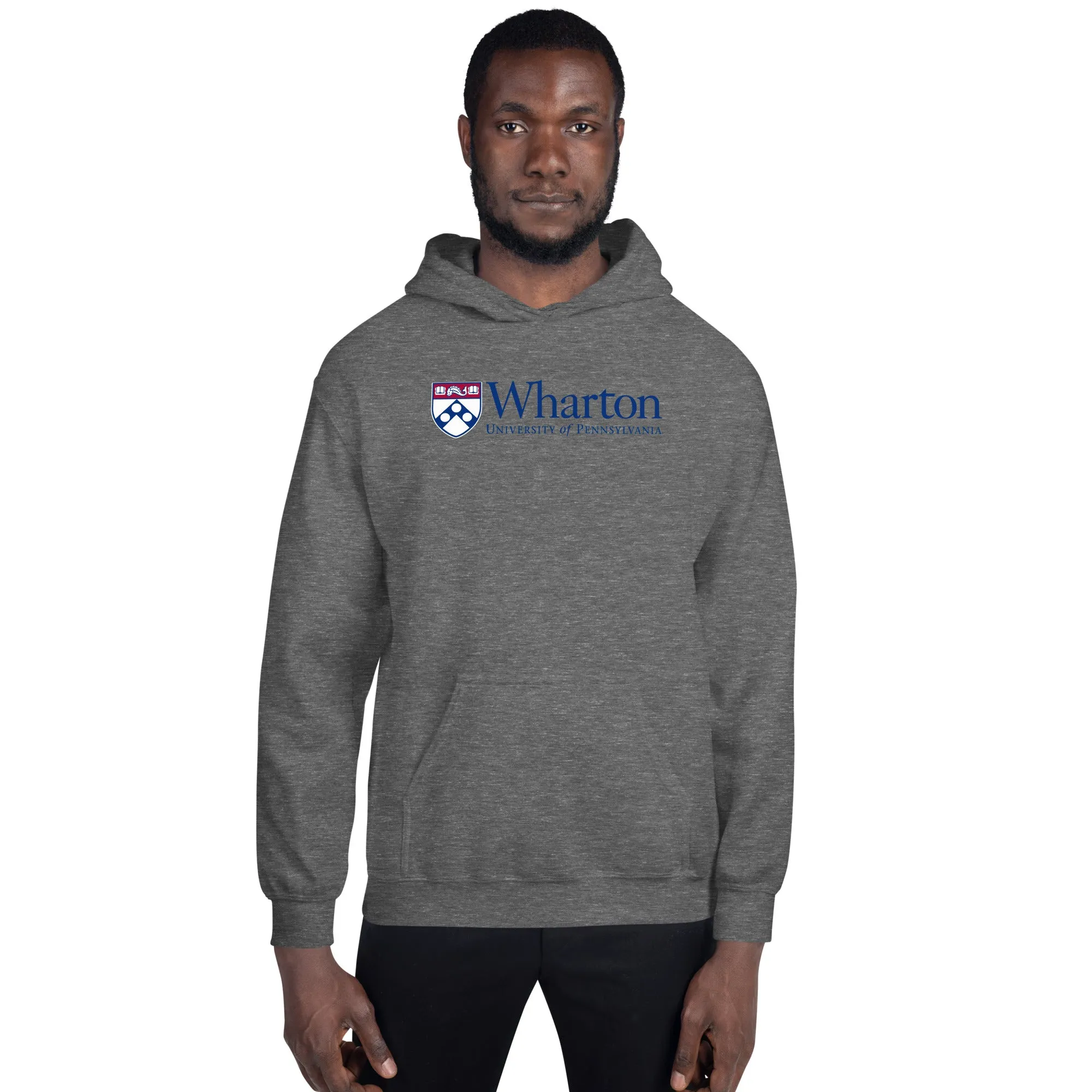 Penn Wharton Hooded Sweatshirt (Heather Grey) sold by Ivy Sport product image thumbnail 3