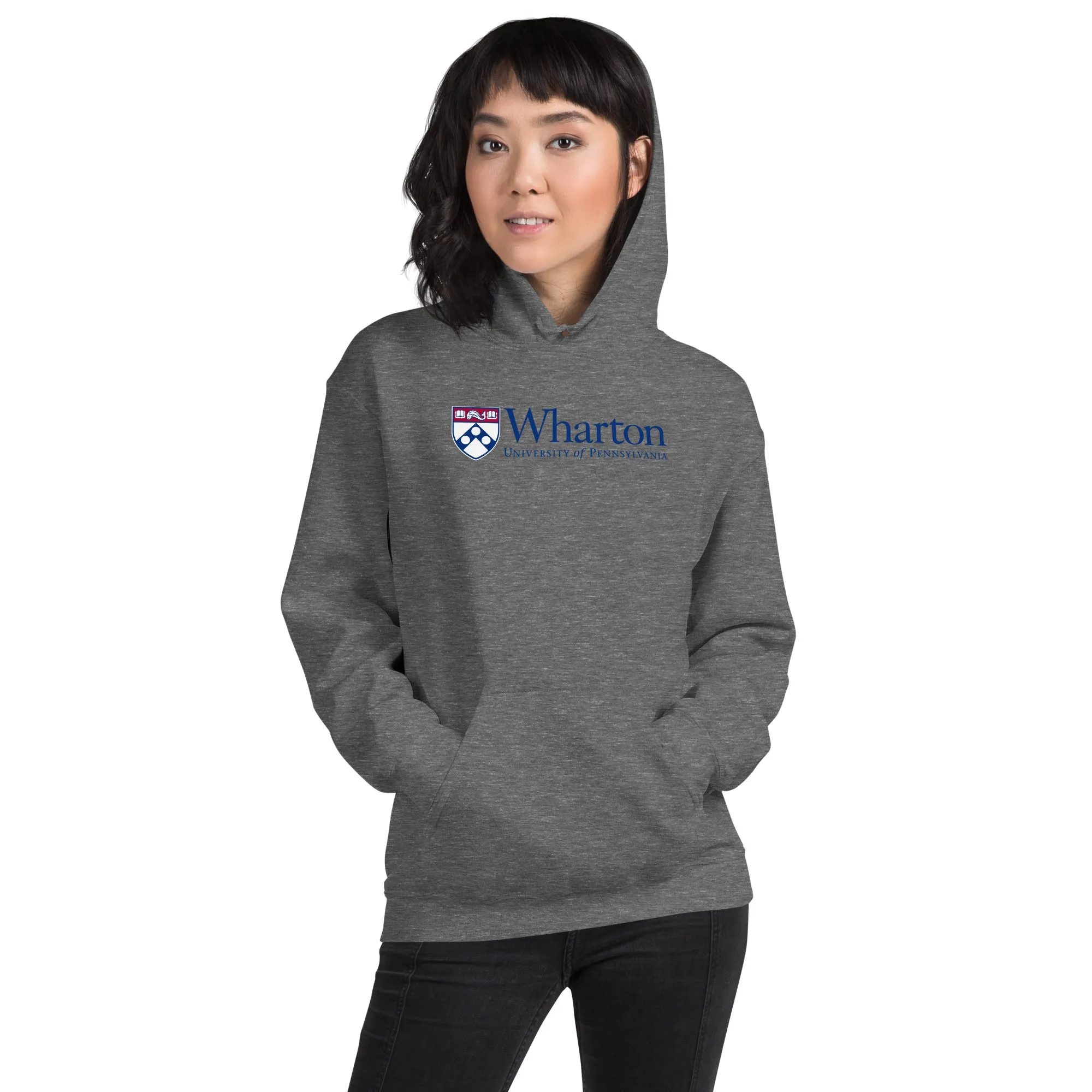 Penn Wharton Hooded Sweatshirt (Heather Grey) sold by Ivy Sport product image thumbnail 4