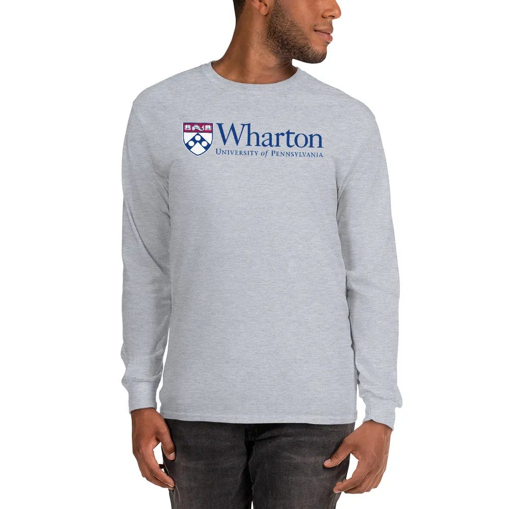 Penn Wharton Long Sleeve T-Shirt (Charcoal Grey) sold by Ivy Sport product image thumbnail 3