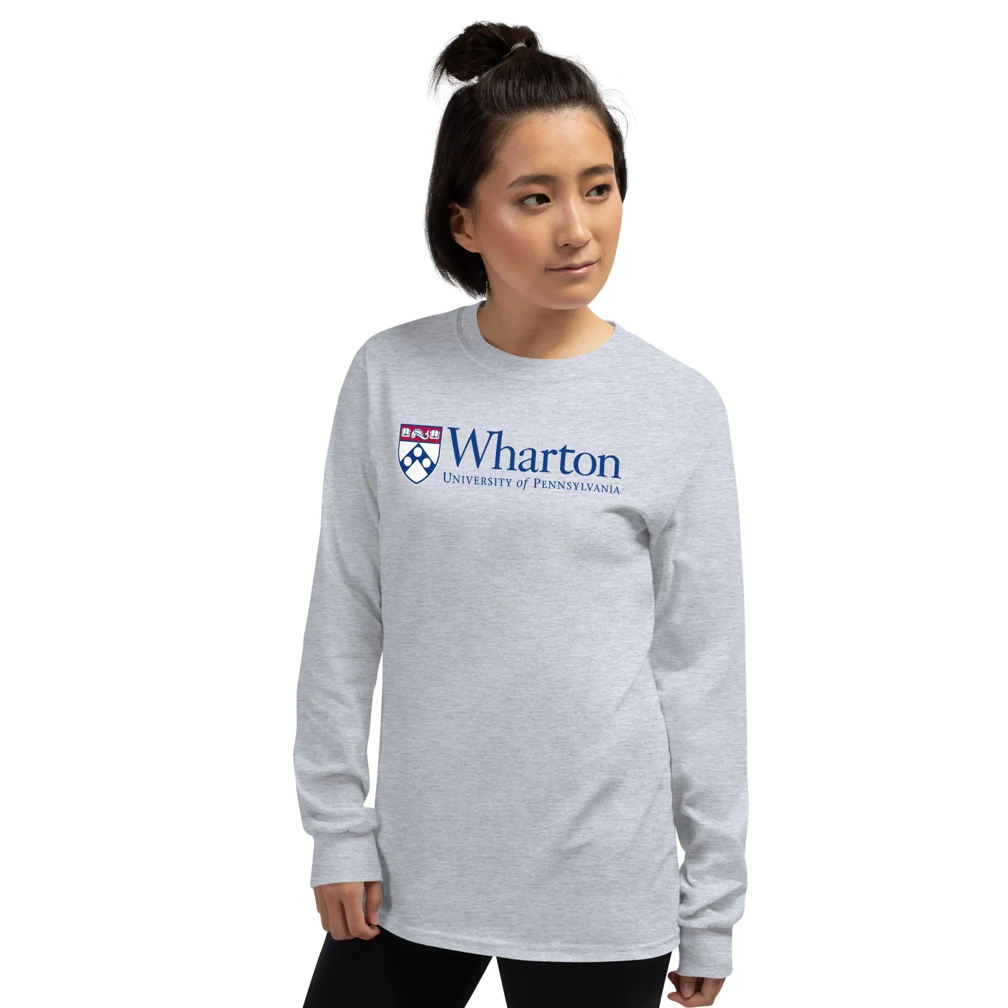 Penn Wharton Long Sleeve T-Shirt (Charcoal Grey) sold by Ivy Sport product image thumbnail 4