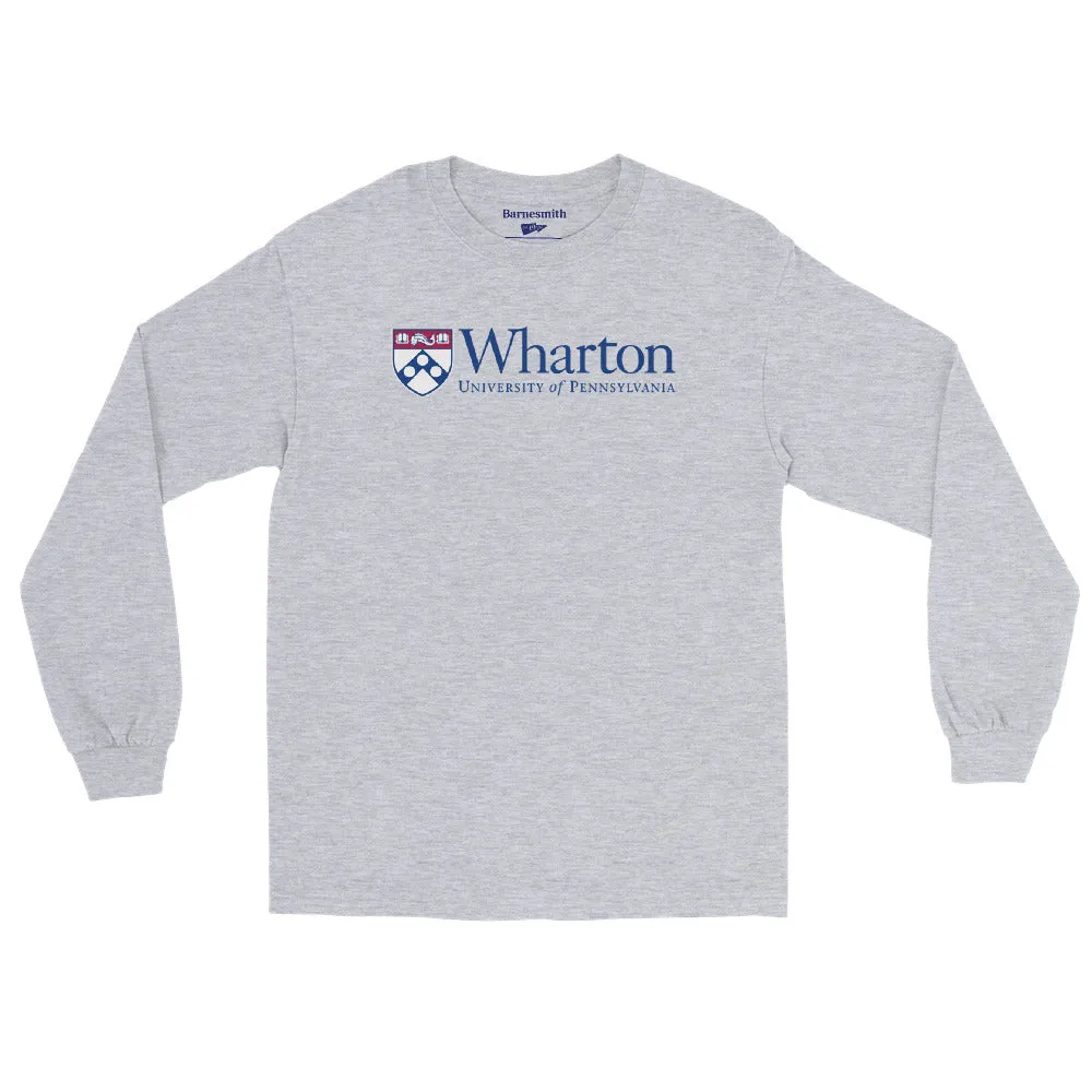 Penn Wharton Long Sleeve T-Shirt (Charcoal Grey) sold by Ivy Sport product image thumbnail 5