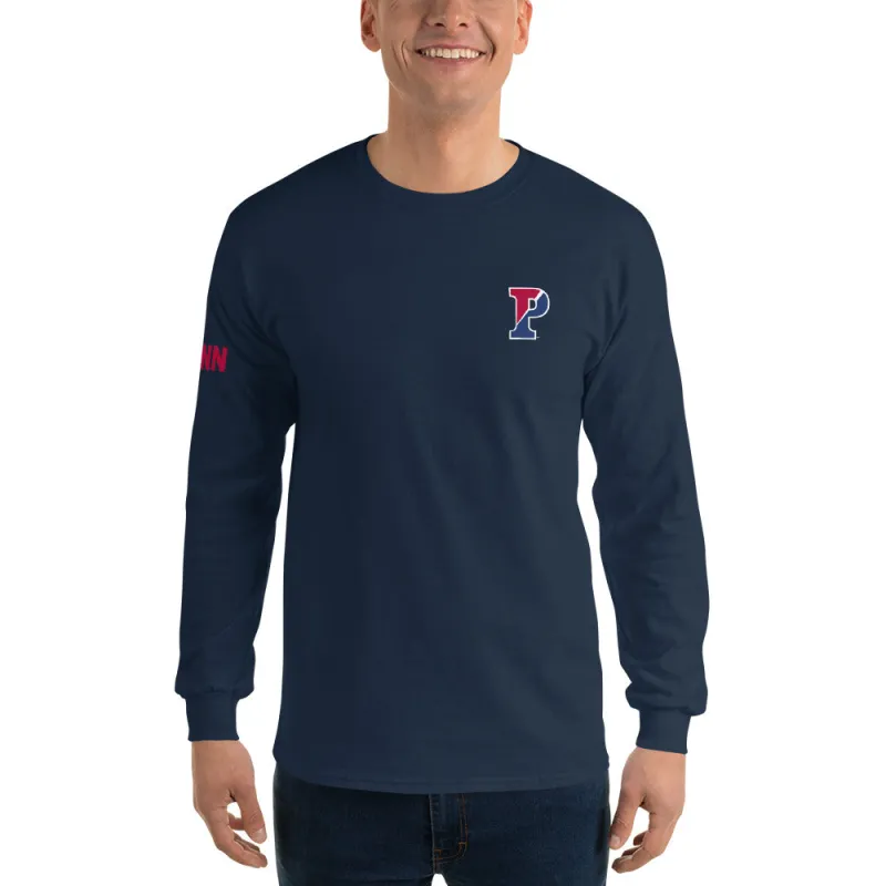 Penn Mascot Long Sleeve T-Shirt (Navy) sold by Ivy Sport