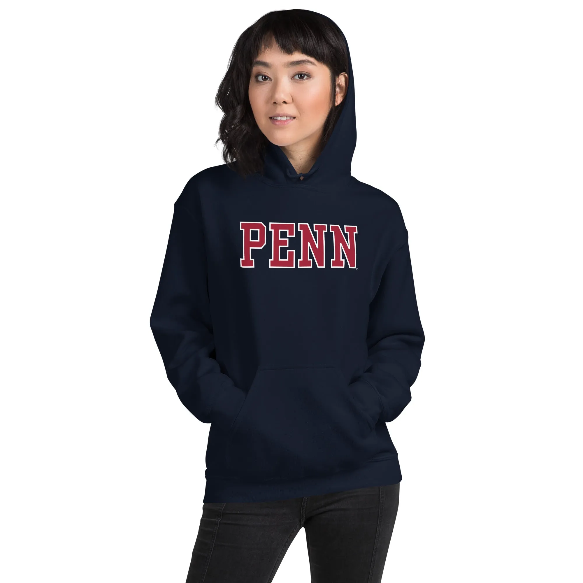 Penn Essential Hooded Sweatshirt (Navy) sold by Ivy Sport product image thumbnail 4