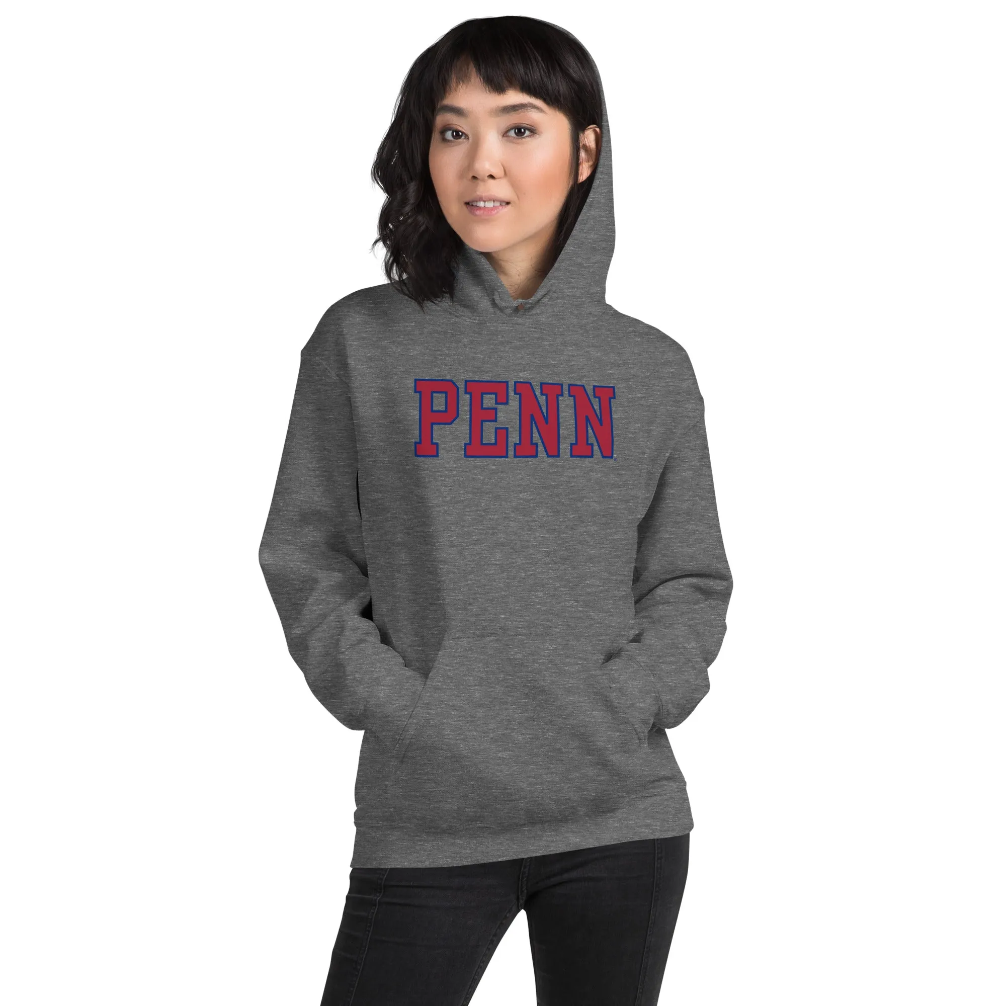 Penn Essential Hooded Sweatshirt (Heather Grey) sold by Ivy Sport product image thumbnail 4