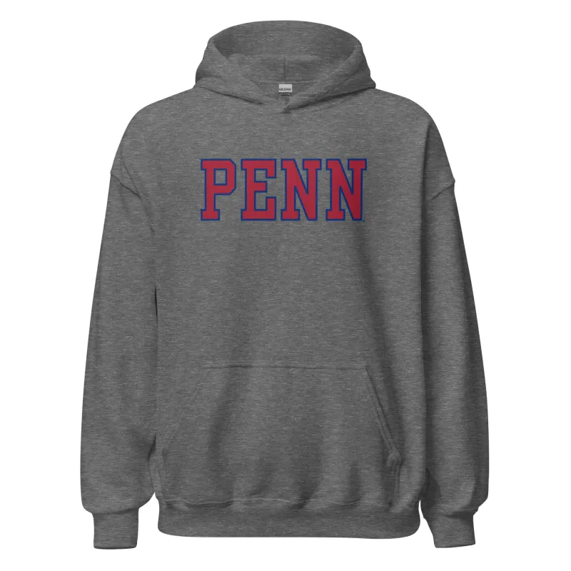 Penn Essential Hooded Sweatshirt (Heather Grey) sold by Ivy Sport