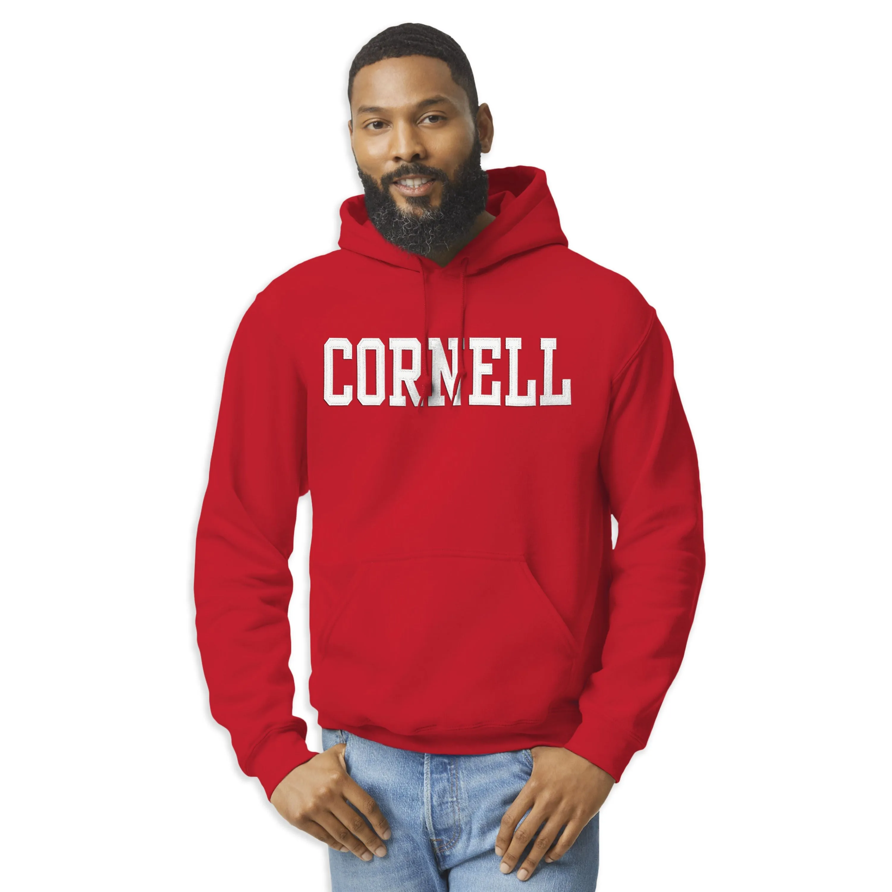 Cornell University Veritas Hooded Sweatshirt (Red) sold by Ivy Sport product image thumbnail 2