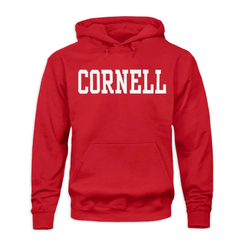 Cornell University Veritas Hooded Sweatshirt (Red) sold by Ivy Sport