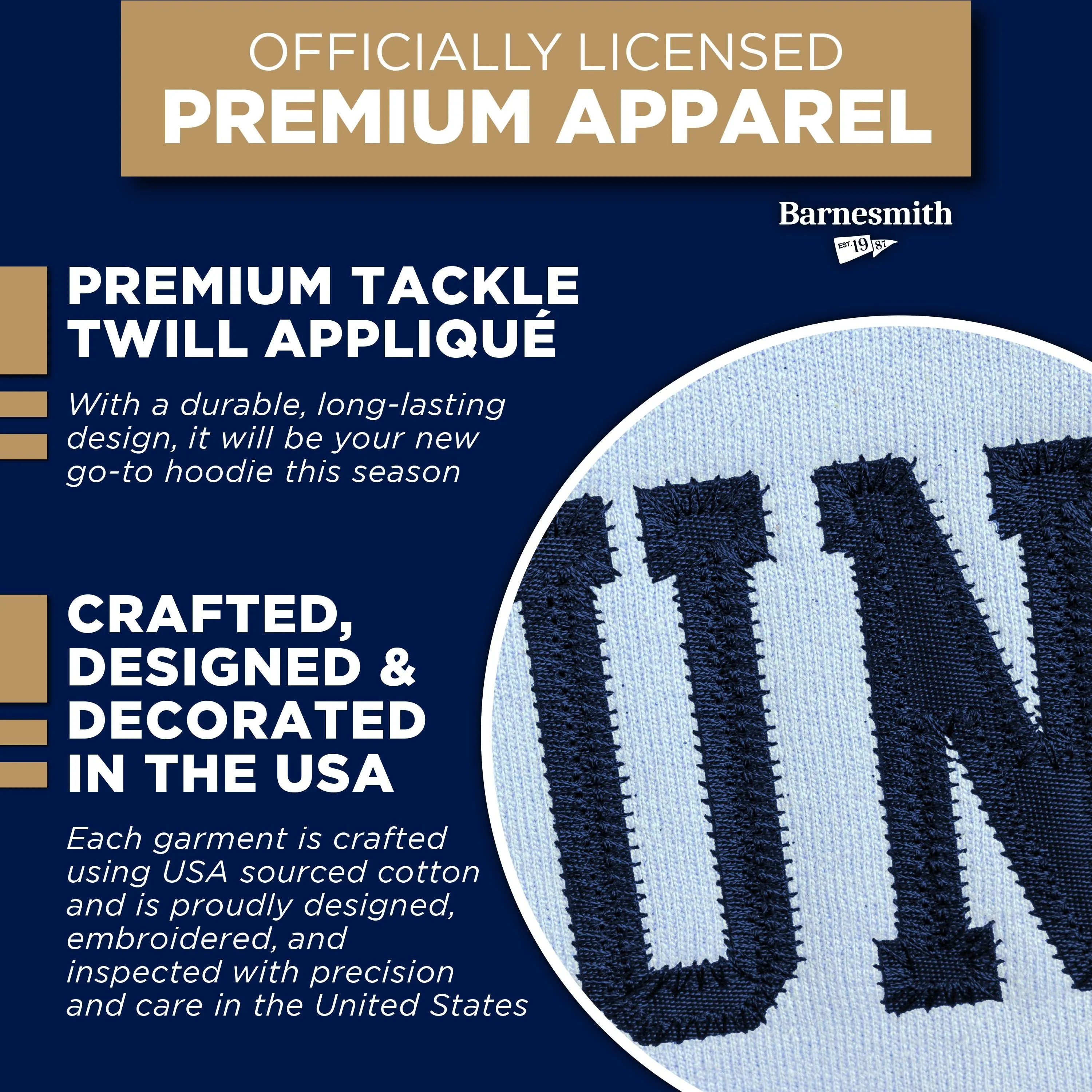 Columbia University Veritas Hooded Sweatshirt (Light Blue) sold by Ivy Sport product image thumbnail 4