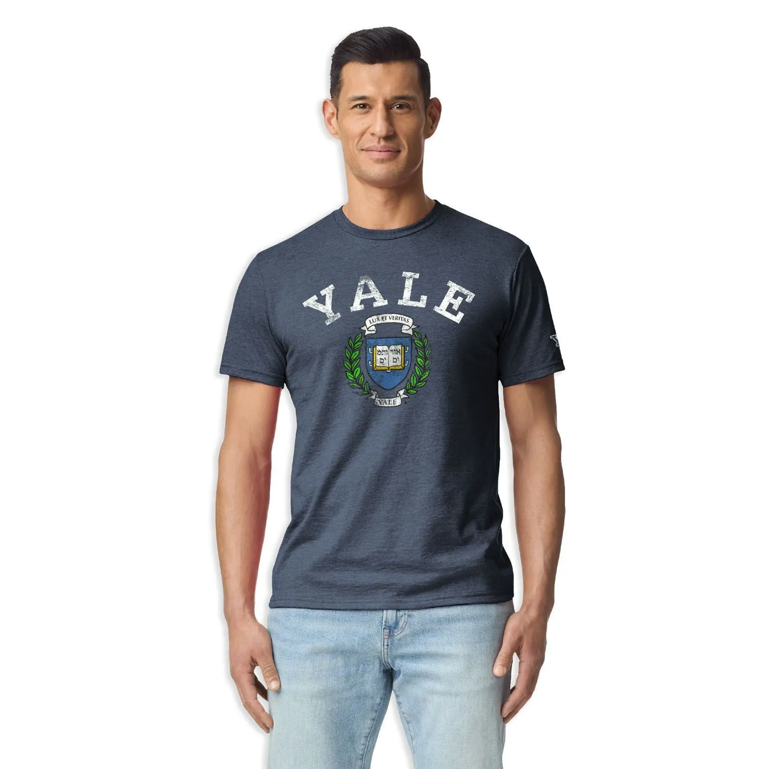 Yale University Short-Sleeve Laude T-Shirt (Navy) sold by Ivy Sport product image thumbnail 2