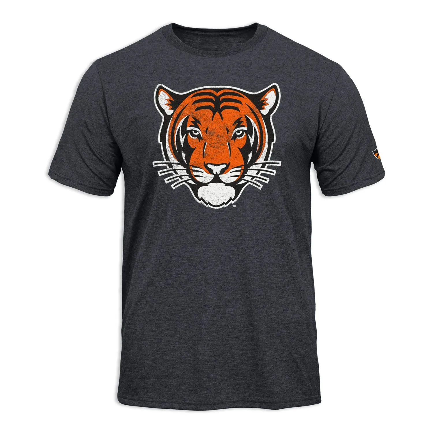 Princeton University Short-Sleeve Laude T-Shirt (Dark Grey) sold by Ivy Sport