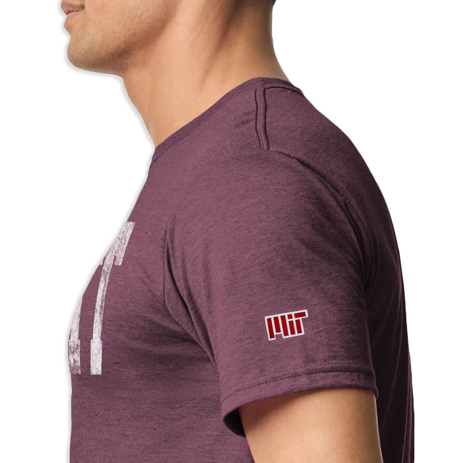 Massachusetts Institute of Technology Short-Sleeve Laude T-Shirt (Maroon) sold by Ivy Sport product image thumbnail 3