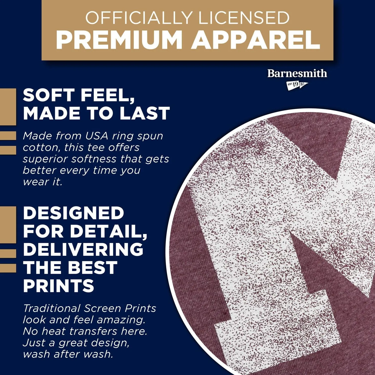 Massachusetts Institute of Technology Short-Sleeve Laude T-Shirt (Maroon) sold by Ivy Sport product image thumbnail 5