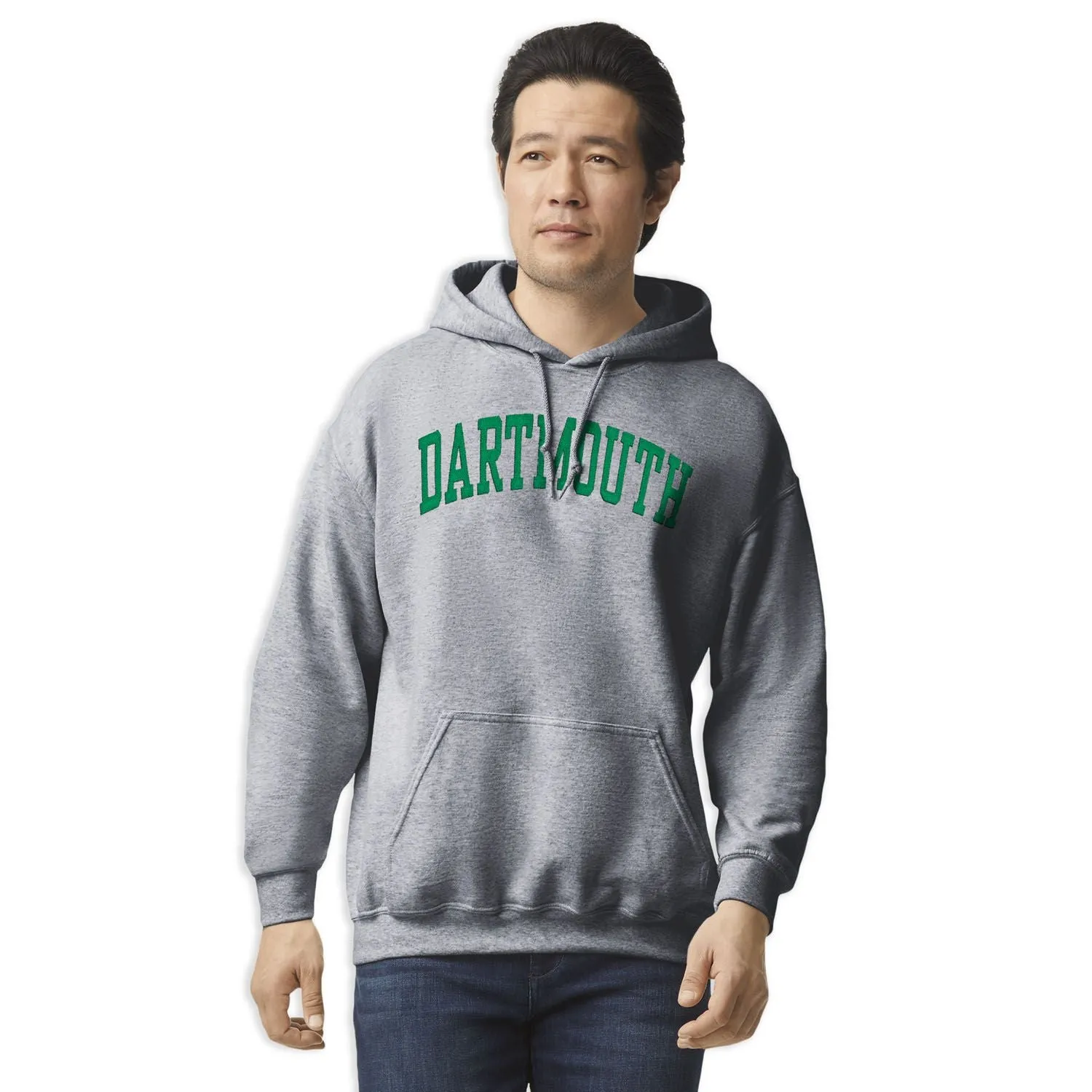 Dartmouth College Veritas Hooded Sweatshirt (Sport Grey) sold by Ivy Sport product image thumbnail 2