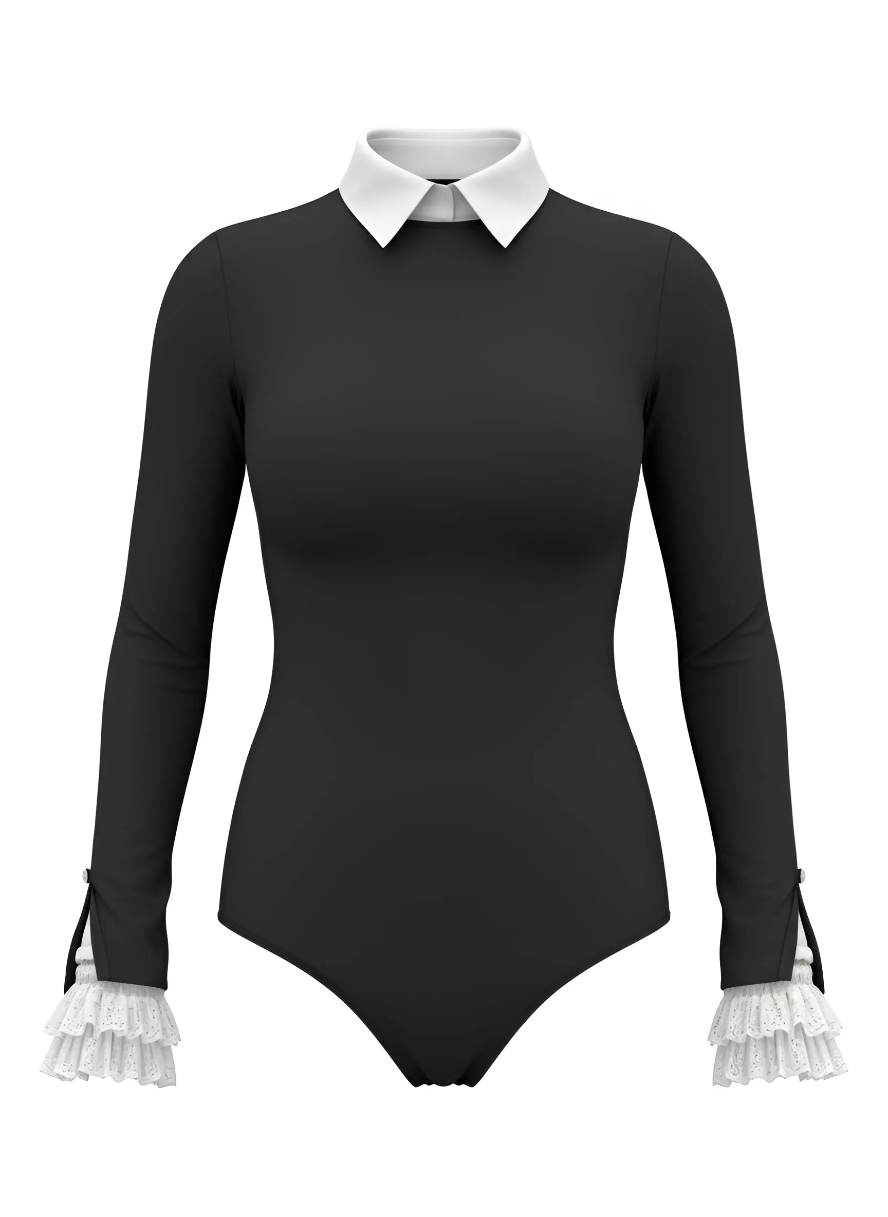 The Bardot Bodysuit in Black sold by Ashly Rae product image thumbnail 2