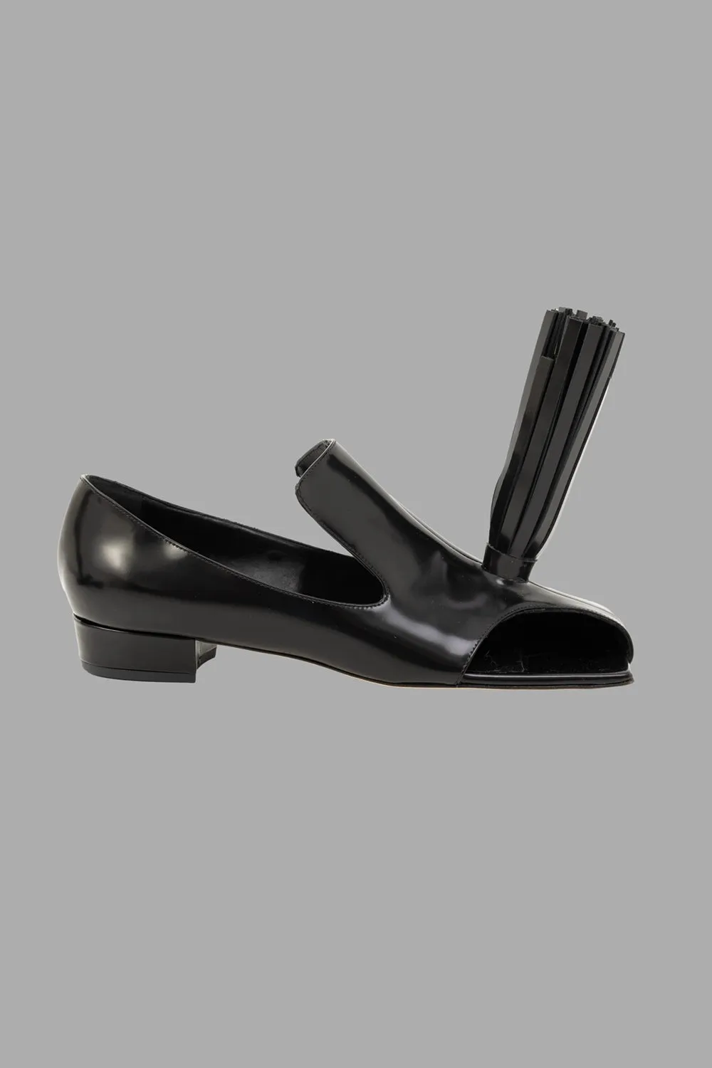 Tim Palma Calf-Leather Tassel Loafers in Black sold by Plus Zero Concept Store