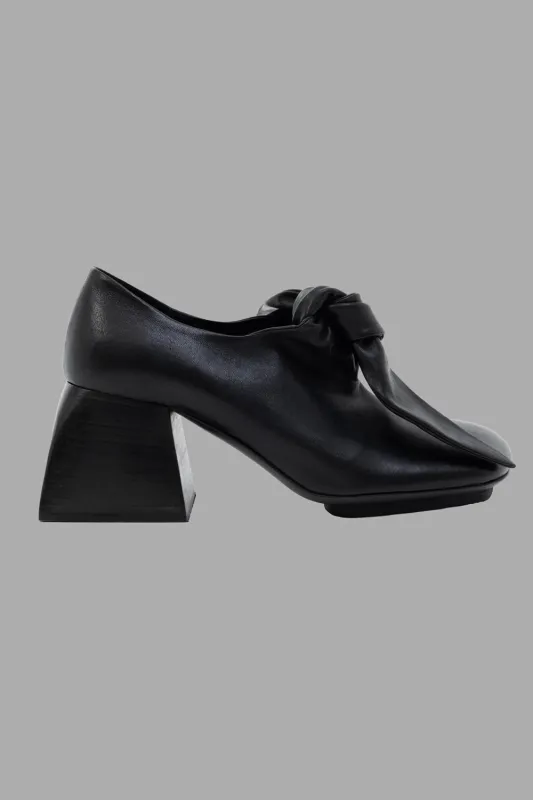 Square Knotted Mules in Black sold by Plus Zero Concept Store