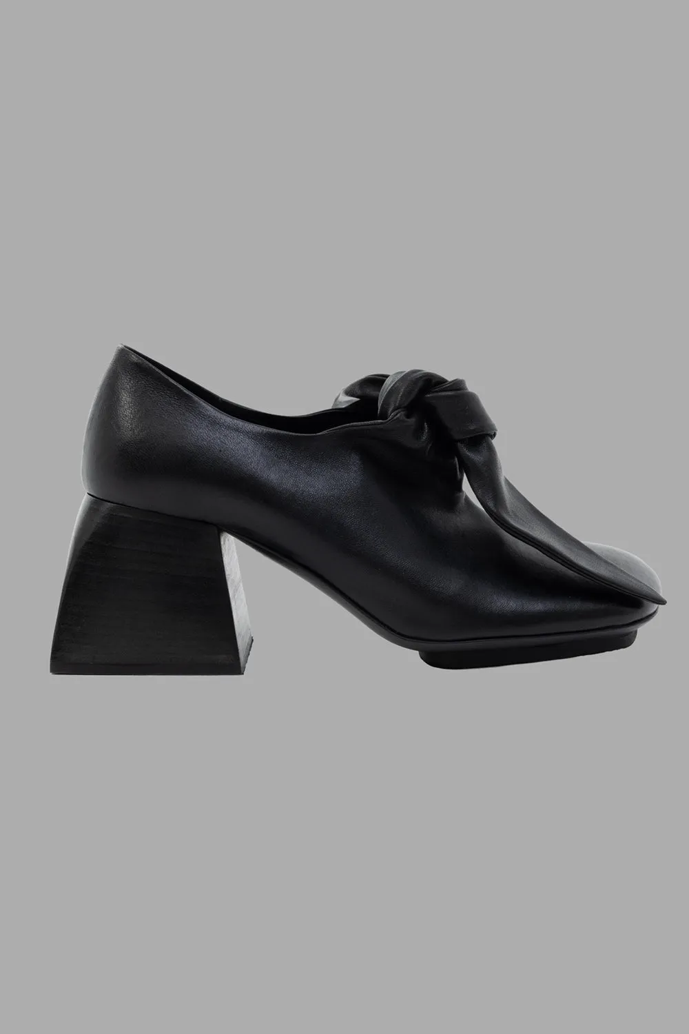 Square Knotted Mules in Black sold by Plus Zero Concept Store
