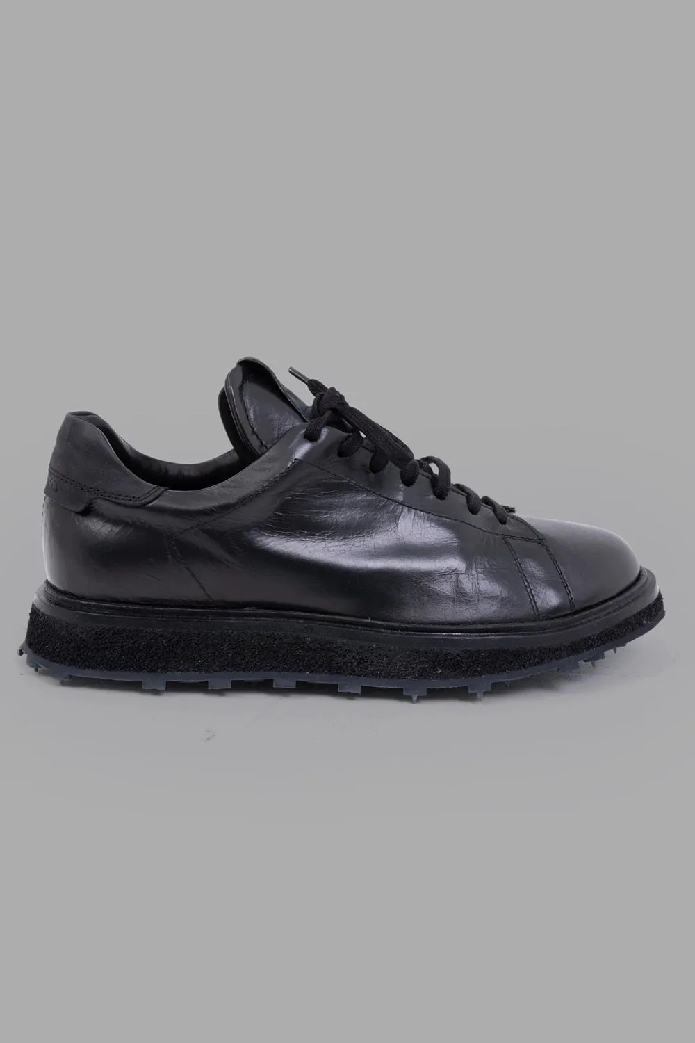 Leather Low-Top Sneakers with Lug Sole sold by Plus Zero Concept Store