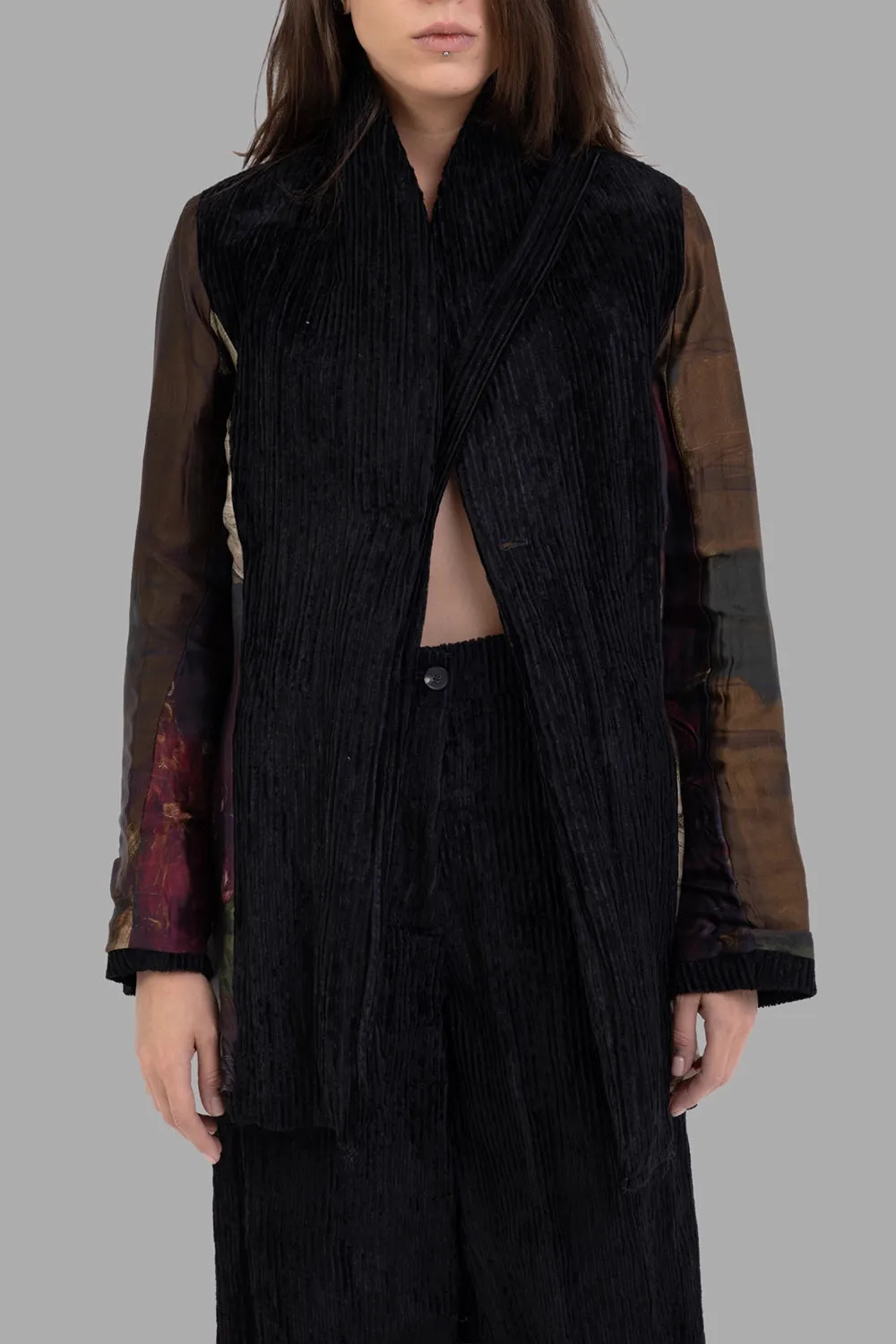 Ribbed Velvet Longline Blazer sold by Plus Zero Concept Store product image thumbnail 4