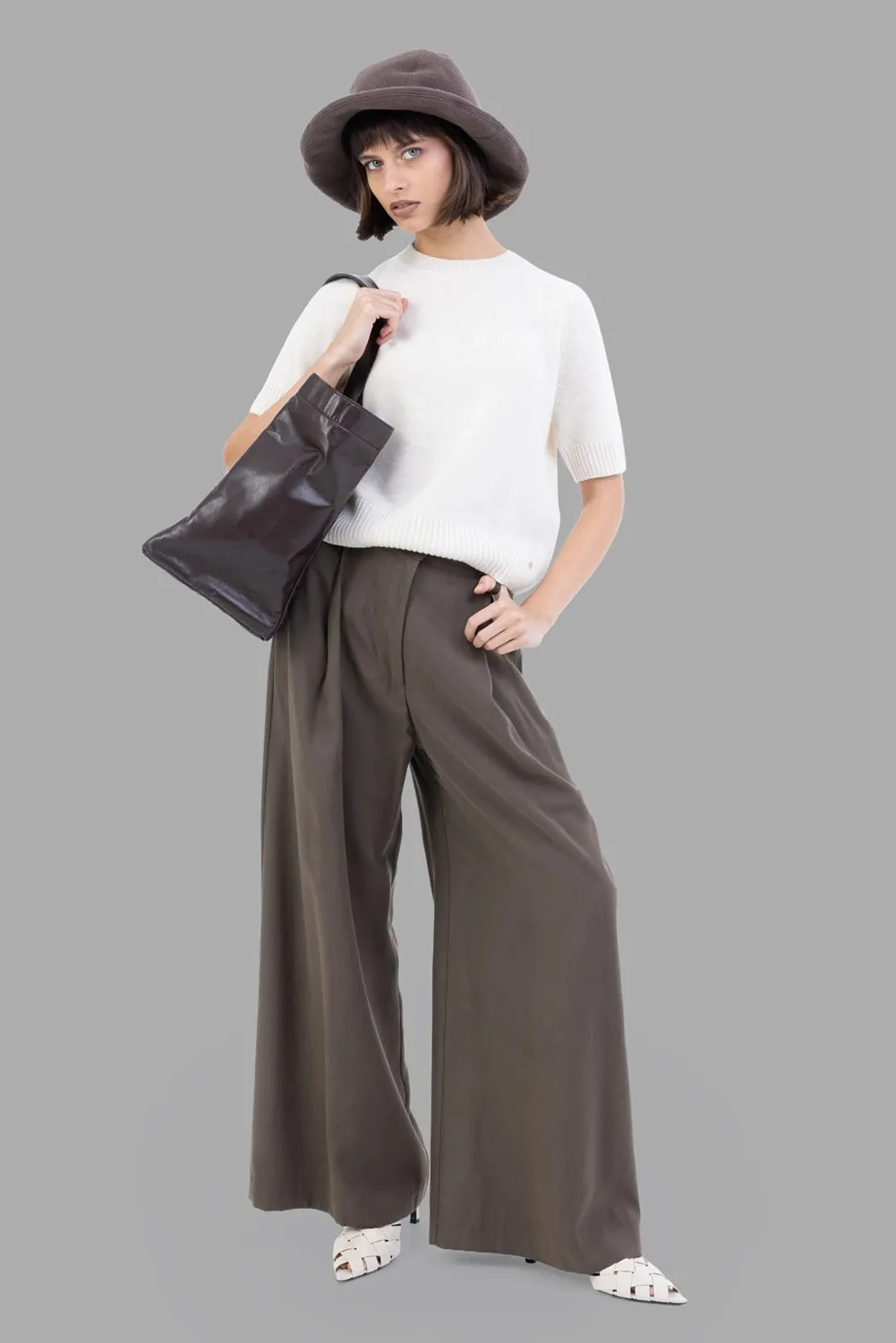 Jackson Cashmere Sweater in Ivory sold by Plus Zero Concept Store product image thumbnail 2