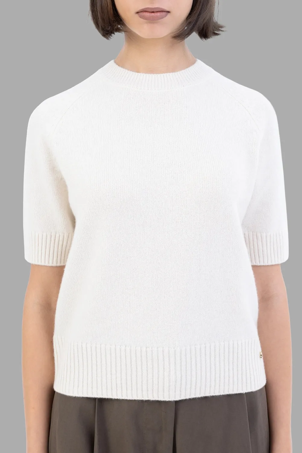 Jackson Cashmere Sweater in Ivory sold by Plus Zero Concept Store