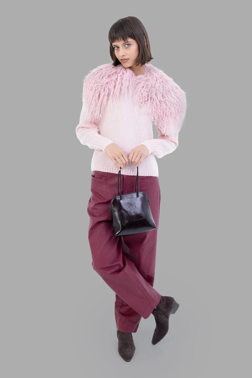 Brie Mohair-Blend Sweater in Chalk Pink sold by Plus Zero Concept Store product image thumbnail 2