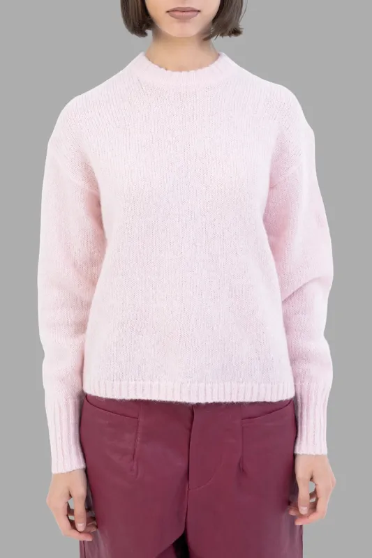 Brie Mohair-Blend Sweater in Chalk Pink sold by Plus Zero Concept Store