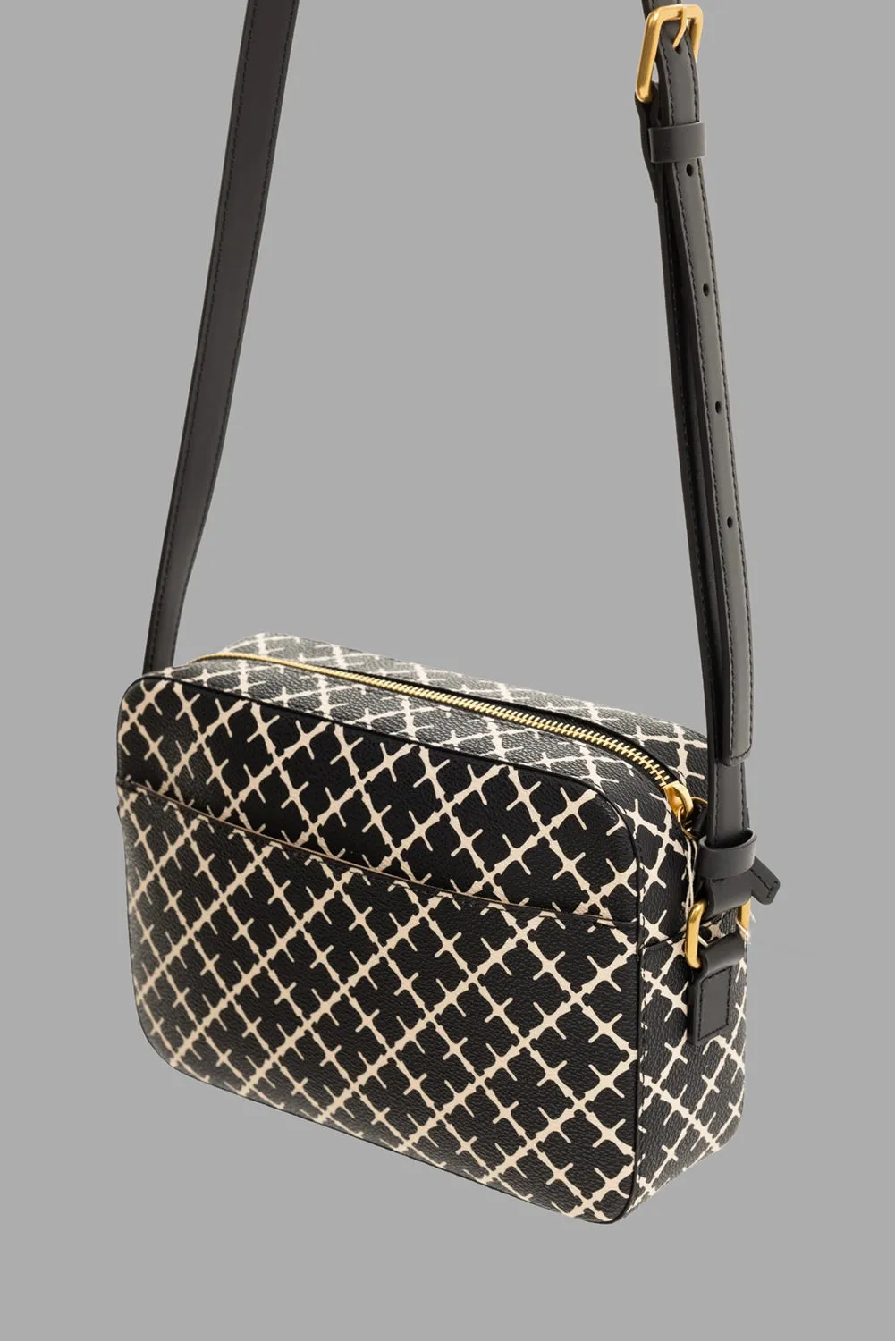 Signature Flower Crossbody Bag in Black sold by Plus Zero Concept Store product image thumbnail 3