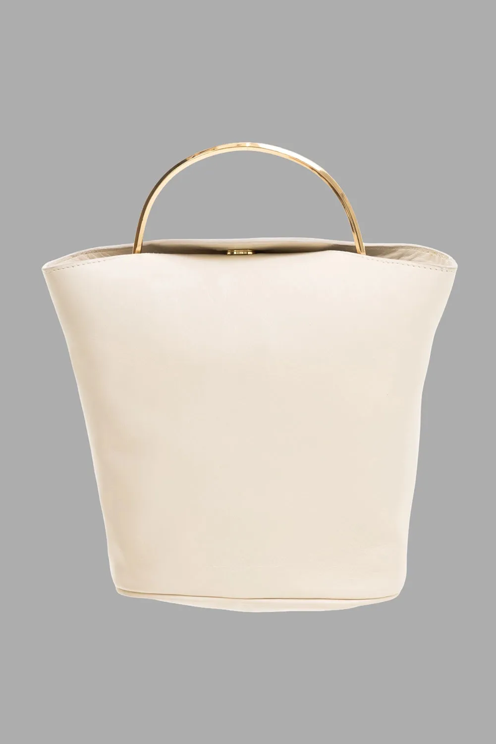 Small Top-Handle Bag in Stucco sold by Plus Zero Concept Store