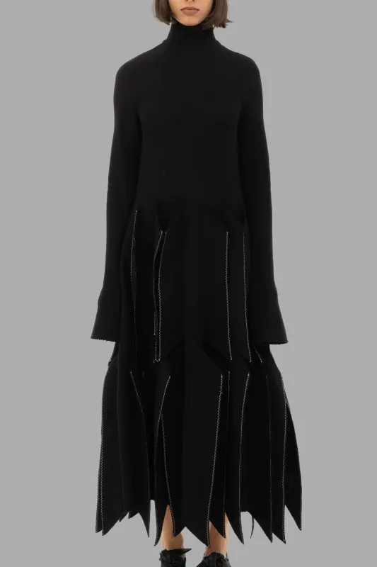 Dress With Panels in Black made by A.W.A.K.E. MODE
