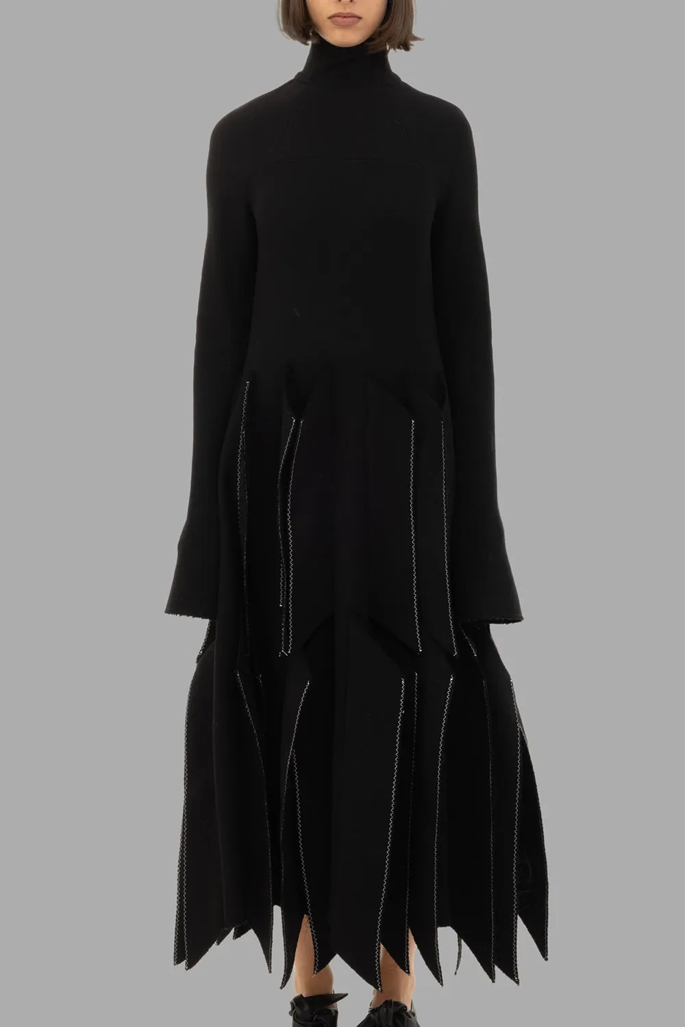 Dress With Panels in Black sold by Plus Zero Concept Store