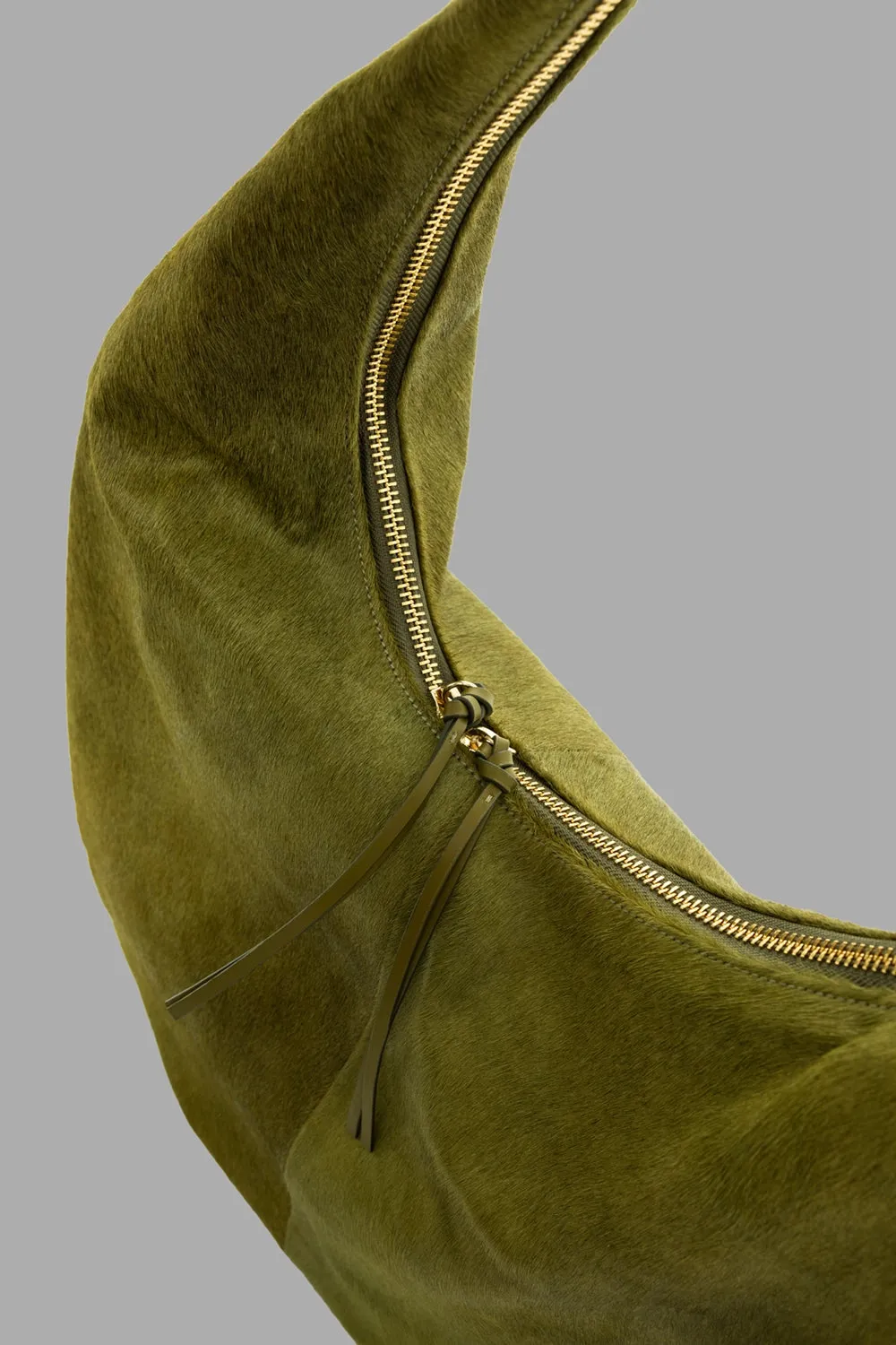 Large Hobo Bag in Olive sold by Plus Zero Concept Store product image thumbnail 3