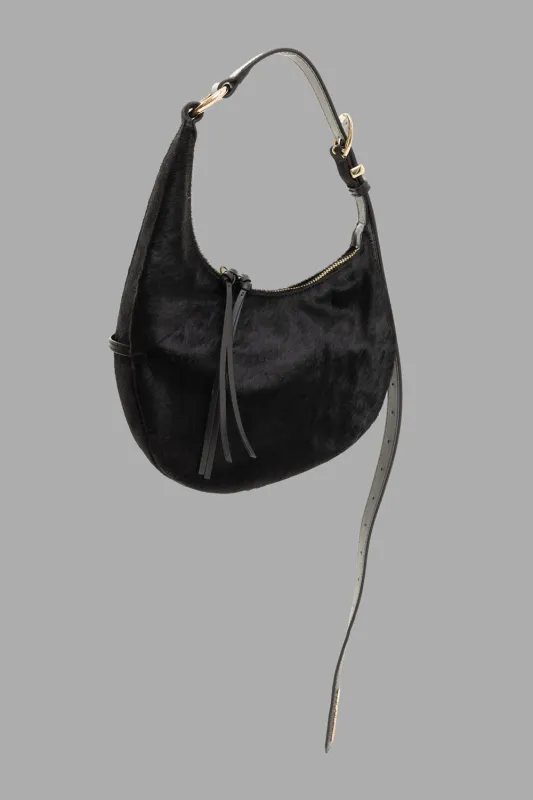 Small Hobo Bag in Noir sold by Plus Zero Concept Store