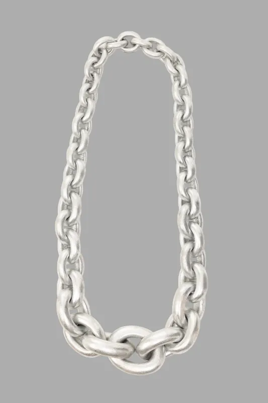 Shanghai Silver-Foil Chain Necklace sold by Plus Zero Concept Store