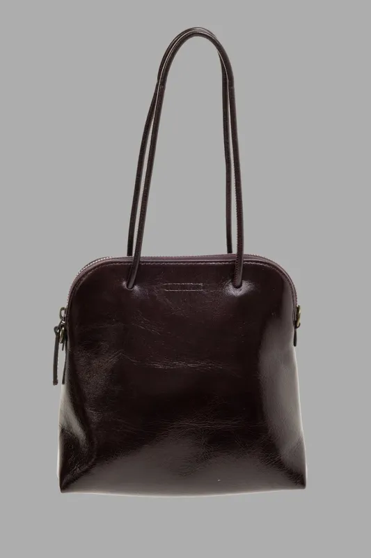 Soft Small Leather Clutch in Wine sold by Plus Zero Concept Store